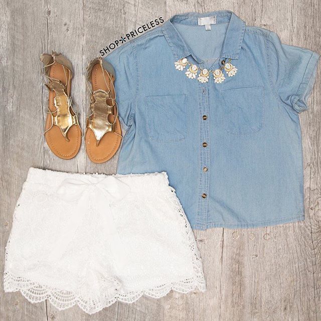 LIKE 2 HAVE IT - shoppriceless - Our Just A Little Lace shorts are ...